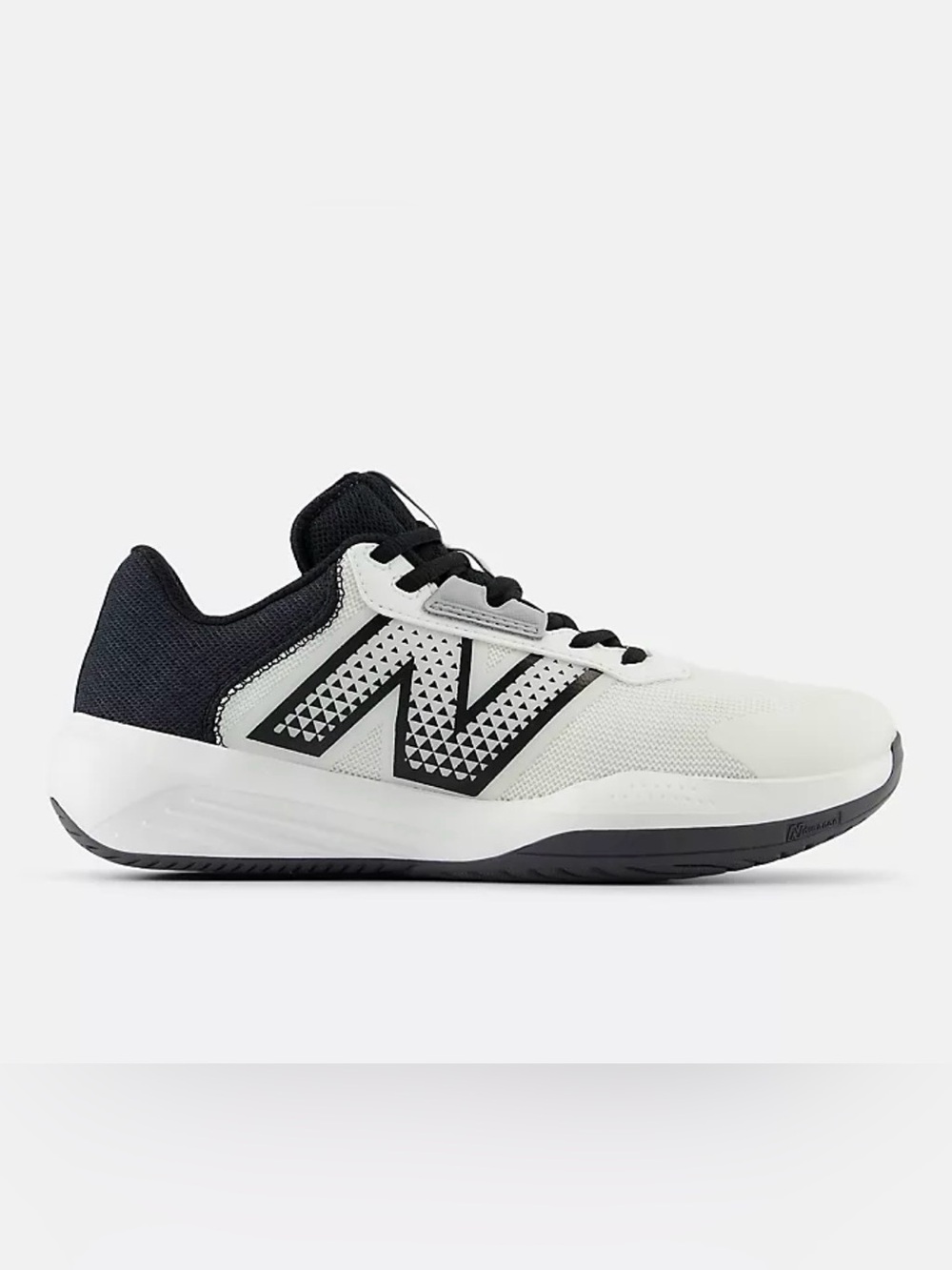 New Balance WC 696v6 D White/Black Shoes size 5 Women/3.5 Men
